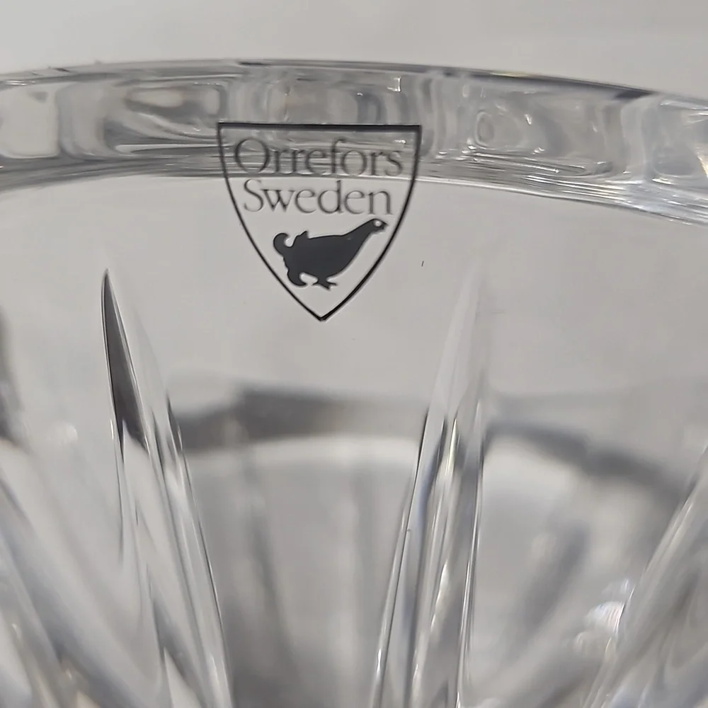 Orrefors Sweden Heavy Crystal Bowl